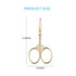 LIVINGO 3.75" Small Safety Facial Nose Hair Scissors, Curved Blade with Rounded Tip for Manicure and Eyebrow
