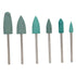Nail Drill Bits Set, 6pcs Nail Polishing Grinding Machine Tools, Silicone Polisher for Acrylic Gel Nails, Manicure