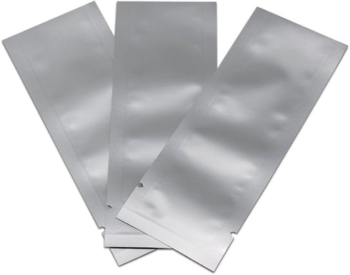 MITOB 100 Pack 1.97x4.72 inch Packets Heat Seal Sample Pouch Thickened Mylar Aluminum Foil Bag for Shampoo Toiletries