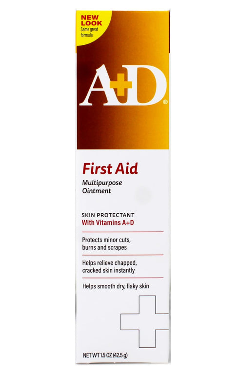 A+D First Aid Ointment Skin Protectant with Vitamin A&D, 1.50 oz (Pack of 2)