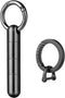 TISUR Keychain Pill Holder+Titanium Round Carabiner Clip