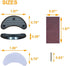 Unikstep 6 Pairs Shoe Heel Plate Tap, Replacement Kit for Worn Shoe Heel Side Repair Rubber Patch