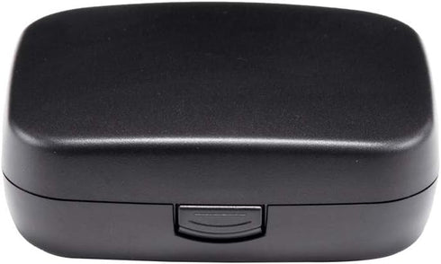 Hearing Aid Hard Case, Portable Protective Storage for BTE CIC IIC ITE (Black)