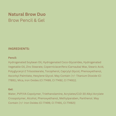 Pixi Natural Brow Duo, Natural Brown, 0.2oz