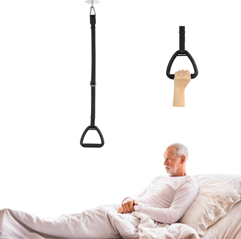 GUQIANLU Bed Trapeze for Elderly-Ceiling Mounted Trapeze for Bed Mobility TransferStand Ladder Bed