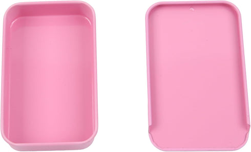 2Pack Dental Floss Portable Case, Convenient Refillable Glide Travel Floss Box (Pink)