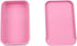 2Pack Dental Floss Portable Case, Convenient Refillable Glide Travel Floss Box (Pink)