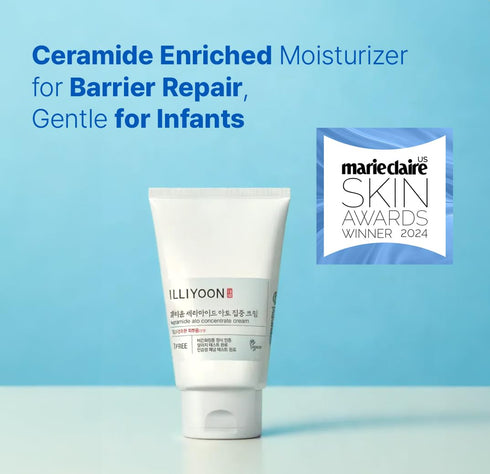 Illiyoon Ceramide Ato Concentrate Cream | Face Moisturizer for Dry & Sensitive Skin, 100hr Lasting Hydration, For Face & Body, Gentle for Infants, Skin Barrier Repair, Vegan Certified, 6.76 fl.oz.
