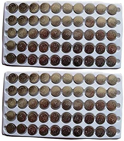 New 100PCS AG10 LR1130 389 LR54 Button Cell Batteries Tray