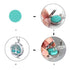 Aromatherapy Essential Oil Diffuser Necklace Stainless Steel Inspirational Locket Pendant (Dog Paw)