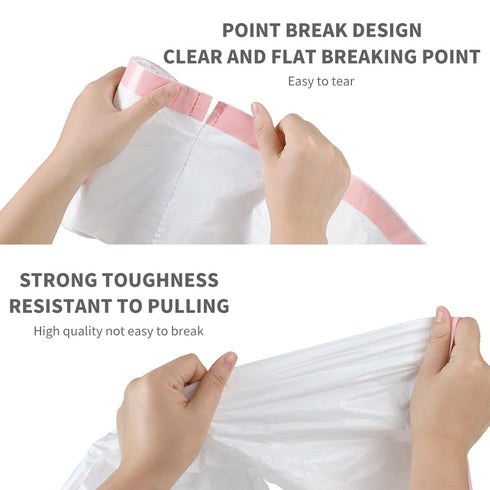 Ultra Strong Unscented Tall Kitchen Trash Bags, 13 Gallon, White, 80 Count