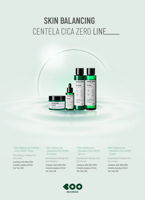 SKIN Balancing Centella Cica Zero Facial Cream 1.76 oz | Soothing & Moisturizing for Sensitive Skin | Daily Korean