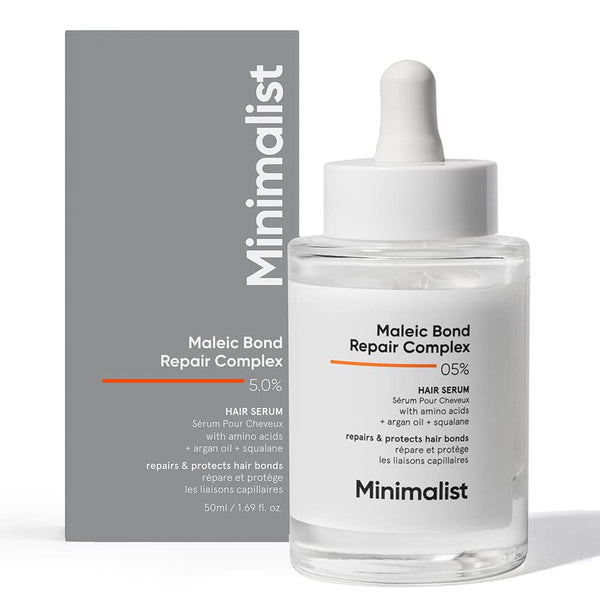 Minimalist Hair Serum for Strengthening & Repairing Damaged Hair, Maleic Bond Repair Complex 05% 1.7 Fl Oz