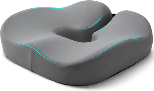 HANQIMER Raised U Cutout Donut Pillow for Tailbone Pain Relief, Hemorrhoid Pillow for