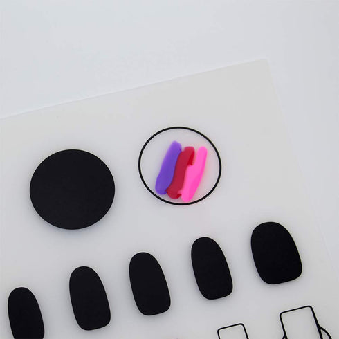 Nail Art Stamping Mat - Silicone Workspace Stamping Plate, Nail Polish Coloring Practice Pad, Translucent color