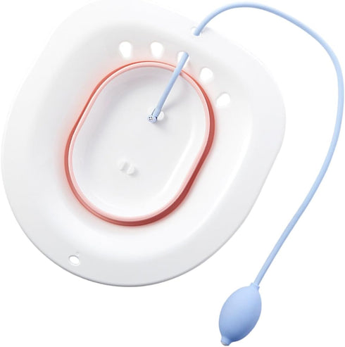 Sitz Bath Basin for Toilet Postpartum Care with Anti-Spill Design Comfortable Contoured