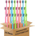 Colorful Prepasted Toothbrushes - Soft Bristles Adult Size Disposable Travel Toothbrush (24 Pieces)