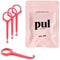 PUL Clear Aligner Removal Tool for Invisalign, Retainers, Dentures, Hygienic Oral Care Accessory, Pink (Pack of 4)