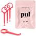 PUL Clear Aligner Removal Tool for Invisalign, Retainers, Dentures, Hygienic Oral Care Accessory, Pink (Pack of 4)