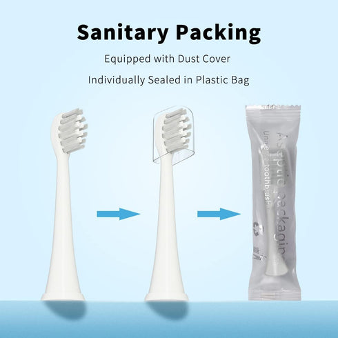 Othanary Replacement Toothbrush Heads Compatible with TAO Clean Electric Toothbrush Heads, W Shape Design Planted