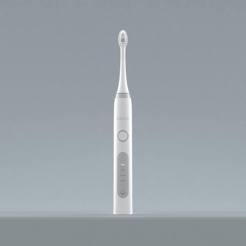 Pack 4, ORDO Replacement Sonic Toothbrush Heads with Pulse Technology for Teeth Cleaning, Plaque Removal, Silicone