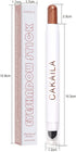 Go Ho Shimmer Cream-to-Powder Eyeshadow Stick, 2 in 1 Eye Brightener Stick, Waterproof, 08 Pink White