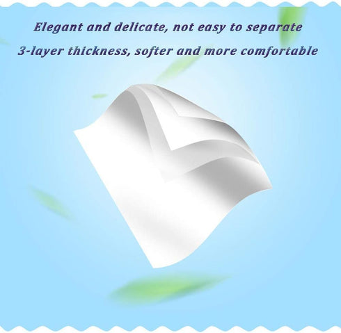Pack 16 Packets, 480 Car Tissue Refill, Disposable Facial Tissues, Disposable Face Towel, Facial Tissues Travel Size
