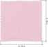 50pcs Pink Jewelry Cleaning Cloth, Small Polishing Cloth for Sterling Silver, Gold, Platinum, 8x8cm