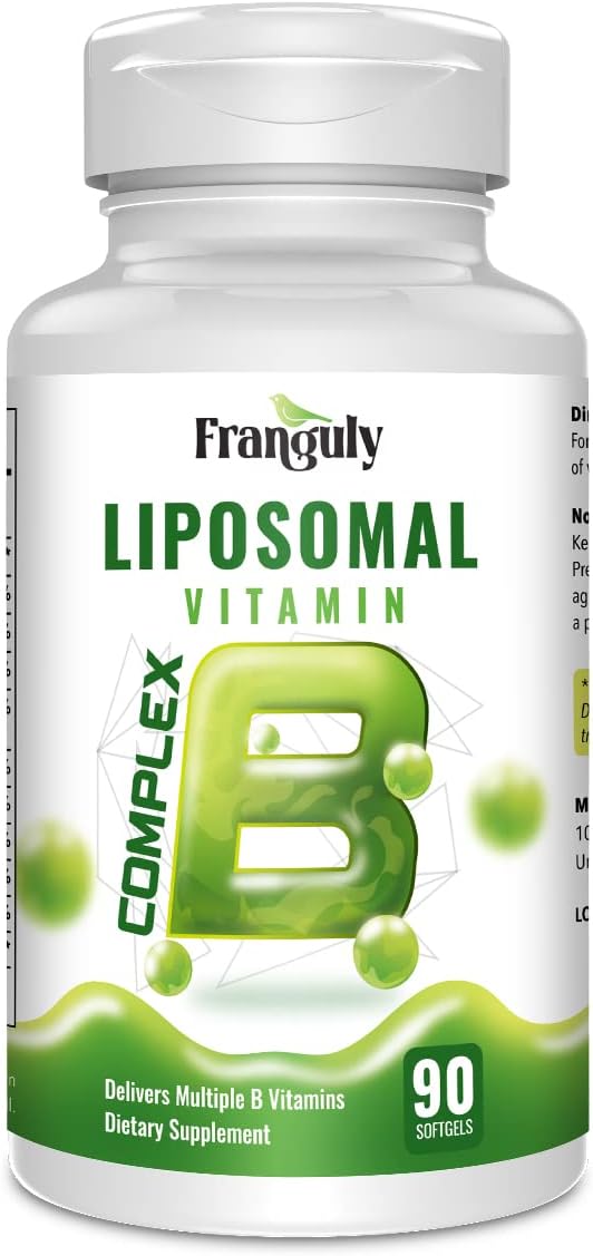 Active B Complex Liposomal B Vitamins with Choline Inositol - 90 Softgels for Immune and Energy Support