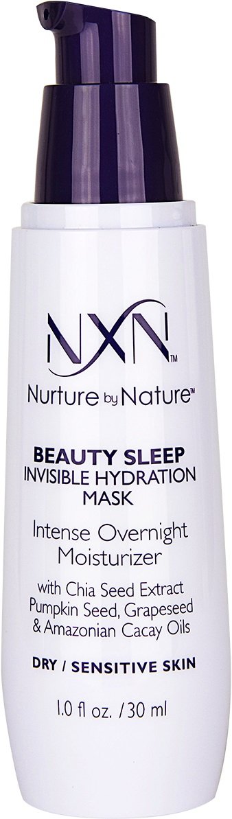 NXN Beauty Sleep Invisible Overnight Moisturizer - Super Hydrating Face Mask for Dry/Sensitive Skin, 1 Fl Oz