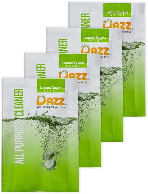 DAZZ Natural Cleaning Tablets, All Purpose Cleaner Refill Pack Makes (4) 32oz Bottles - Just Add Water