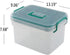 Lesbin Clear First Aid Box Organizer with Compartments, Plastic Family Medical Supplies Storage Box