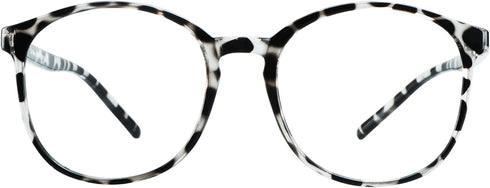 VisionGlobal Blue Light Blocking Glasses for Women/Men, Anti Eyestrain, Stylish Oval Frame, Anti Glare (+1.50