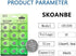 SKOANBE 24Packs 3V CR1220 Lithium Button Coin Cell CR1220 Battery