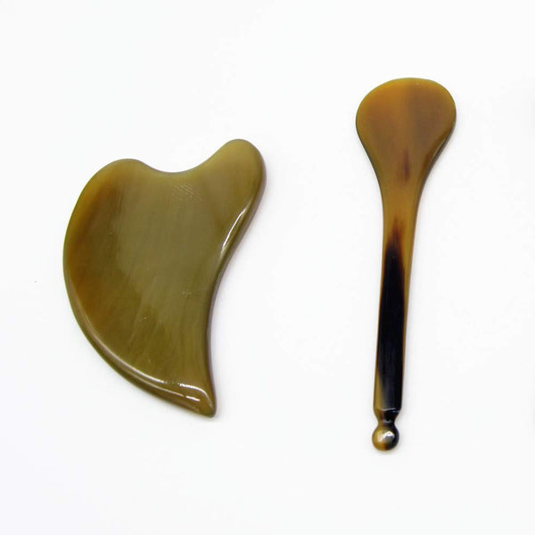 i-lan Horn Gua Sha Scraping Board for SPA|Natural Water Buffalo Horn Massage