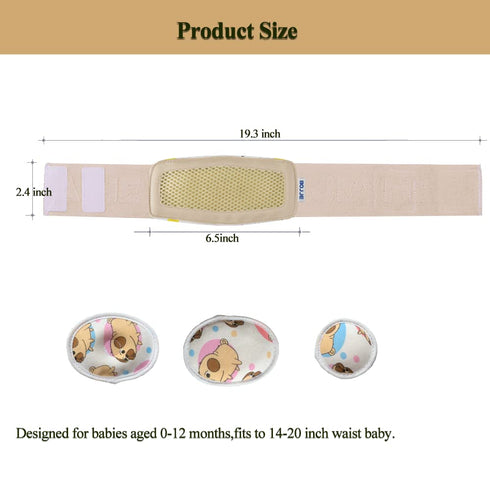 Umbilical Hernia Belt for Baby/Infant, Adjustable Belly Button Band Wrap Truss for Kids Support, 15-20 inch