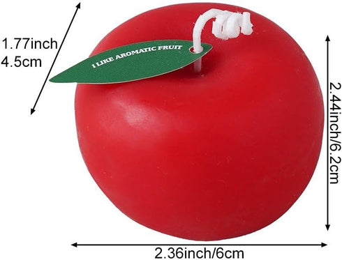 Luxylei Apples Shaped Scented Candle, Fruit Soy Wax Decorative Candle for Table, Aromatherapy Candles for Stress