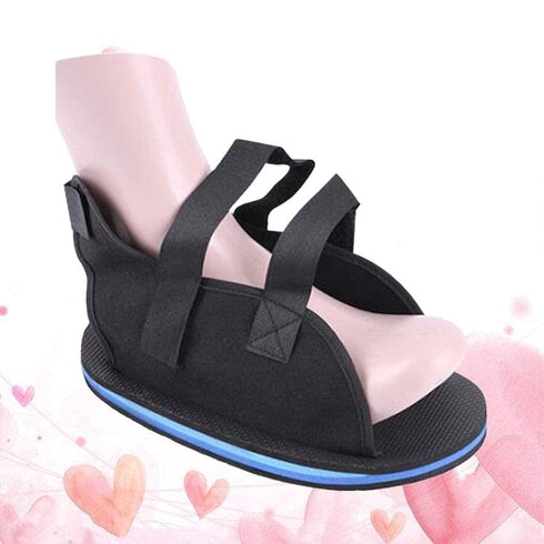 Medical Open Toe Plaster Cast Shoe, Postoperative Recovery Walking Shoe for Ankle Brace Stability