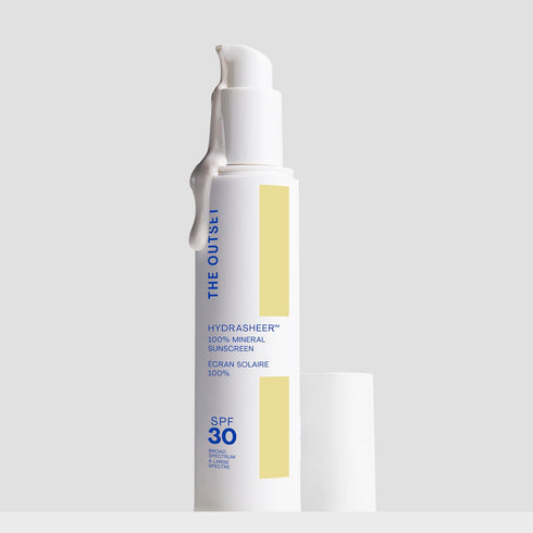 The Outset Hydrasheer 100% Mineral Hydrating Sunscreen SPF 30 - UVA/UVB Protection, Lightweight, Vegan Free, 1.7 fl oz