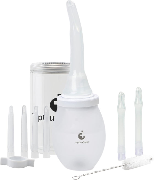TopQuaFocus 14.5OZ Large Enema Bulb Kit for Men Women Colon Cleaning, BPA and Phthalates Free