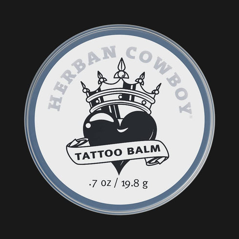 Herban Cowboy Tattoo Balm: Travel Size Tattoo Care with Plant-Based Ingredients, Vegan, Non-Greasy