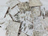 30pcs Natural Birch Bark Sheets 1.96"x2.36" for Gifts, Product Wrapping, or Decorating