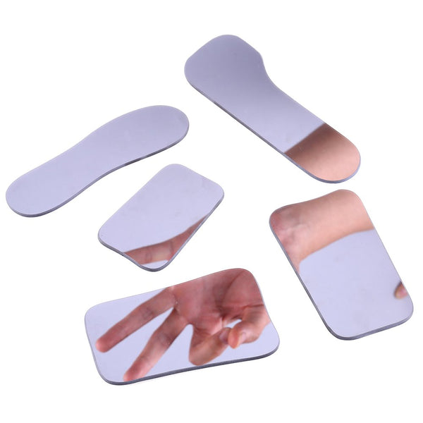 Angzhili 5Pcs/Set Intraoral Mirrors - Dental Photography Reflector Glass Occlusal Mirror Tool
