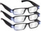 Reading Glasses with Bright LED Lights, Lighted Magnifier Nighttime Reader, Compact Full Frame, +3.0