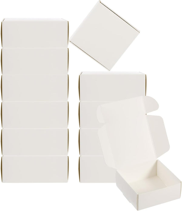 PATIKIL 3"x3"x1.5" Paper Soap Box, 20 Pack Homemade Soap Boxes for Birthday, Christmas DIY Craft, Square Packaging Boxes