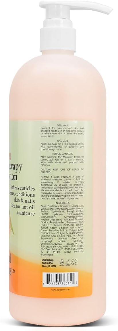 PRONAIL - Healing Therapy Massage Lotion - Professional Pedicure, Body and Hot Oil Manicure, Infused with Natural Oils, Vitamins, Panthenol and Amino Acids (Mandarin, 32 Oz)