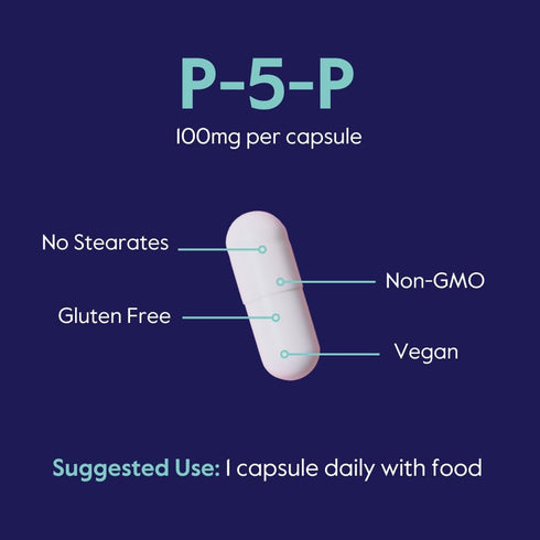 BESTVITE P-5-P 100mg (240 Vegetarian Capsules) - CoEnzymated Form of B-6, Vegan, Non-GMO, Gluten Free