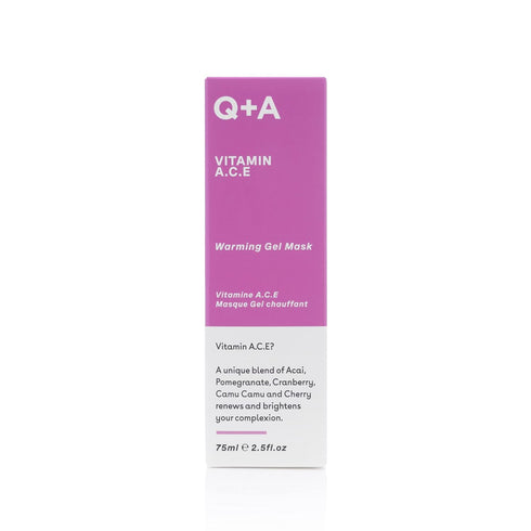 Q+A Vitamin A.C.E. Warming Gel Mask, 75ml