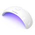 Melodysusie Mini LED UV Nail Lamp, Pocket-Sized, 2 Timers, for Handheld & Desktop Use, P-art04