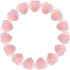 Marrywindix 15 Packs Healing Crystal Natural Rose Stone Heart, Love Carved Palm Worry Stone